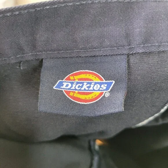 Dickies Chino Long Carpenter Skirt Size 21 16 XL Navy Blue Slit Modest Uniform - Picture 7 of 8